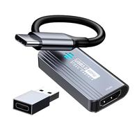Carte d'acquisition vidéo Papeaso, Carte de Capture HDMI vers USB C 3.0, Capture vidéo 1080P 60FPS, pour Le Streaming, l'enseignement, Les Jeux, la vidéoconférence ou la Diffusion en Direct