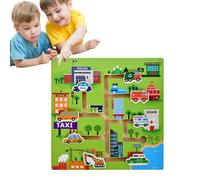 Carte d'activité puzzle en bois, labyrinthe de couleurs et de chiffres - Puzzle d'apprentissage assorti au comptage du bois - Jouets de motricité fine, jouets éducatifs pour garçons et filles de