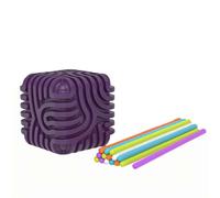 Carte d'activité sensorielle en Silicone 3D - Jouet Fidget interactif Double Face pour Le soulagement des contraintes | Enfants 3+, Adultes, autisme et Outil de calmant du TDAH - Parfait pour Les