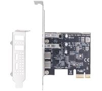 Carte d'adaptateurs réseau PCIe USB 3.2 avec port de type C Type A Vitesse de transmission de données rapide pour PC de bureau Interface PCIE Carte d'extension