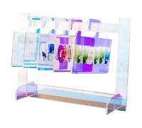 Carte d'affichage de la pointe des ongles, carte d'affichage des ongles acrylique | Board de pratique de l'ongle de couleur de clous de salon acrylique,Conseils de charme de ongle portable Stand pour