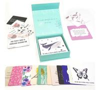 Carte d'affirmation pour femme : 50 cartes d'affirmation positive et d'affirmation consciente, équipées d'une belle boîte cadeau magnétique - Fournit des cadeaux d'inspiration et d'inspiration pour