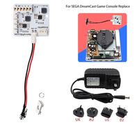 Carte d'alimentation 12V + adaptateur de prise d'alimentation pour SEGA DreamCast DreamPSU Rev2.0, pièces de rechange pour Console de jeu AII DreamCart A Power Board Set