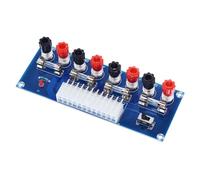 Carte D'alimentation Atx vers Adaptateur, Pcb Bleue, 4 Groupes de Tensions | Module Terminal de Sortie, Fusible de Protection, Caractéristiques Stables, Montage Facile