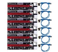 Carte D'alimentation Pci-E 3 En 1, Câble D'extension Led Sata 15 Broches, 4 Broches 6 Broches, Pcie 1x À 16x60cm