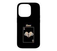 Carte d'amour Perdue Couleur bronzée Coque pour iPhone 14 Pro