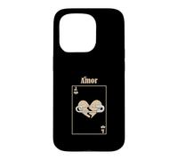 Carte d'amour Perdue Couleur bronzée Coque pour iPhone 15 Pro