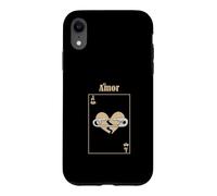 Carte d'amour Perdue Couleur bronzée Coque pour iPhone XR