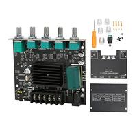 Carte D'amplificateur Bluetooth, 2X50W+100W ZK-MT21 Carte D'amplificateur de Puissance Numérique Stéréo DC12-24V Haute Puissance pour Haut-parleurs 15-100W 4-8Ω