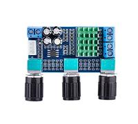 Carte D'amplificateur Numérique, TPA3116D2 DC 12V 24V 80W * 2 Carte D'amplificateur Audio Numérique Treble Volume Bass Audio Amp Module