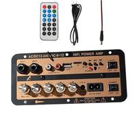 Carte d'amplification de voiture - Carte d'amplification haute performance - Module d'amplificateur audio 12 V et 24 V avec écran numérique - Kit électronique, haut-parleur sans fil - Carte pour la