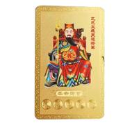 Carte d'amulette Tai Sui 2025 | Feng Shui Tai Sui Carte de Nouvel An chinois 2025 - Carte de bénédiction du festival du printemps à collectionner pour le Nouvel An lunaire chinois du serpent