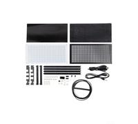 Carte d'analyse de spectre musicale LED, VU mètre stéréo 32 bits avec traitement audio FFT, DC 5 V alimenté par USB pour studio et design sonore (rouge)