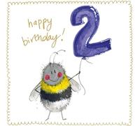 Carte d'anniversaire 2 S537 Abeille