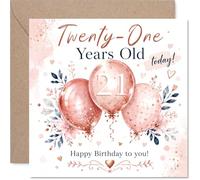 Carte d'anniversaire 21 ans avec inscription « Sparkle and Celebrate »