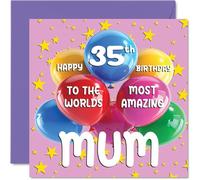 Carte d'anniversaire 35 ans pour maman, World's Most Amazing Mum
