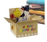 Carte d'anniversaire 3D - Cartes de vœux amusantes | Cartes de célébration faites à la main | Lumière musicale surprise | Fête créative Humour, souvenir design, enveloppe pliable