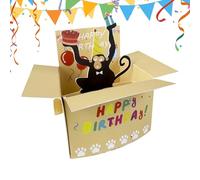 Carte d'anniversaire 3D, cartes pop humoristiques pour vœux amusants, design créatif avec fonction pop-up, faite à la main pour mari, maman, garçon, ami, fille, fête, 15 x 13 x 0,1 cm