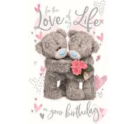 carte d'anniversaire 3D Pour l'amour de ma vie le jour de ton anniversaire 228x152