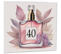 Carte d'anniversaire 40 ans pour femme - Cartes d'anniversaire pour maman de 40 ans, quarantième élégante, sœur, amie, nièce, tante, nounou