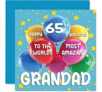 Carte d'anniversaire 65 ans pour grand-père, World's Most Amazing Grandad