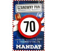 Carte d'anniversaire 70 Hommes JCX - 017