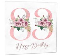 Carte d'anniversaire 83 ans pour femmes - Cartes d'anniversaire 83 ans fleuries pour une femme de 83 ans Quatre-vingt-trois, quatre-vingt-troisième anniversaire pour dames Nan Grand-mère Maman Tante