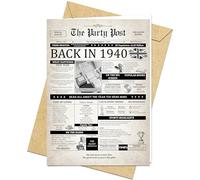 Carte d'anniversaire 85 ans - Carte d'anniversaire Jumbo pour homme ou femme né en 1940 - Cadeau amusant pour papas ou mamans en tournée de 85 ans - Idée cadeau vintage pour mari et femme