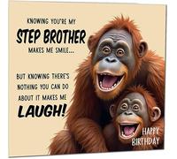 Carte d'anniversaire amusante pour beau-frère « Nothing You Can Do About It » - Carte d'anniversaire hilarante de la part d'une belle-sœur ou d'un beau-frère