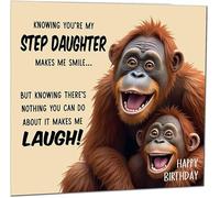 Carte d'anniversaire amusante pour belle-fille Nothing You Can Do About It Carte de vœux d'anniversaire hilarante de la part d'un beau-père ou d'une belle-mère