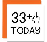 Carte d'anniversaire amusante pour femme - Doigt du milieu - Cartes d'anniversaire grossières pour homme - 145 mm x 145 mm - Cartes de vœux pour fille, beau-fils, sœur, frère, maman, papa