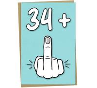 Carte d'anniversaire amusante pour homme ou femme de 35 ans, format A5