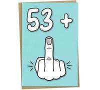 Carte d'anniversaire amusante pour homme ou femme de 54 ans, format A5