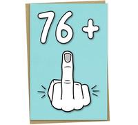 Carte d'anniversaire amusante pour homme ou femme de 77 ans, 12,7 x 17,8 cm