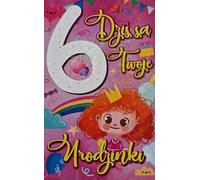 Carte d'anniversaire Anniversaire 6 fille