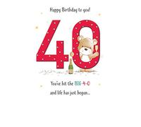 Carte d'anniversaire avec inscription en anglais « Milestone » - 40 cm x 12,7 cm - Piccadilly Greetings