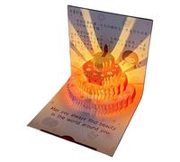 Carte d'anniversaire avec lumière et musique avec enveloppe musicale pour femme, homme, mari, épouse, enfants, carte d'anniversaire avec musique et lumières