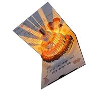 Carte d'anniversaire avec lumière et musique avec enveloppe musicale pour femme, homme, mari, épouse, enfants, carte d'anniversaire avec musique et lumières