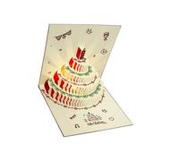 Carte d'anniversaire avec lumières et mélodies intégrées, ambiance festive, carte de vœux musicale pour enfants