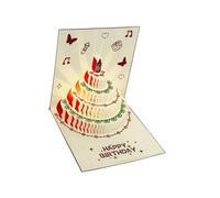 Carte d'anniversaire avec lumières et mélodies intégrées, ambiance festive, carte de vœux musicale pour enfants