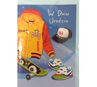 Carte d'anniversaire B6 Premium 19 + enveloppe