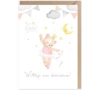 Carte d'anniversaire bébé fille K104