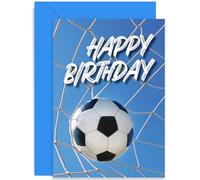 Carte d'anniversaire contemporaine pour lui - Carte d'anniversaire de football pour garçon ou fille - Carte d'anniversaire pour 10e, 11e, 12e, 13e, 14e, 15e anniversaire - Pour enfant ou adulte |