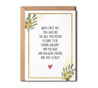 Carte d'anniversaire d'amitié - Carte d'anniversaire pour votre meilleure amie - Carte humoristique et sarcastique - Cadeau pour l'amitié