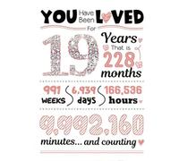 Carte d'anniversaire de 19 ans, carte de vœux, carte d'anniversaire pour grand-père, anniversaire pour filles,