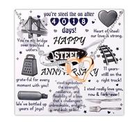 Carte d'anniversaire de 1er 2e 3e 4e 5e 6e 7e 8e 9e 10e 11e 12e 20e anniversaire avec collier en forme de cœur infini pour femme, petite amie, elle, Small, Cuivre, 00