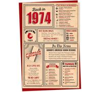 Carte d'anniversaire de 52 ans - Carte de vœux pour homme et femme, carte d'anniversaire pour homme, carte d'anniversaire pour homme, carte de 52e anniversaire de mariage, format A5