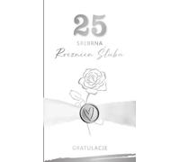 Carte d'anniversaire de mariage 25 - argent