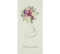 Carte d'anniversaire DL U15 - Bouquet marron