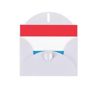 Carte d'anniversaire drapeau du Luxembourg avec enveloppe - Style premium, décorations uniques, vœux réconfortants